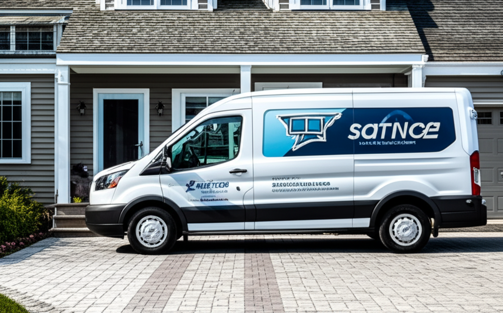 Professional appliance repair service van