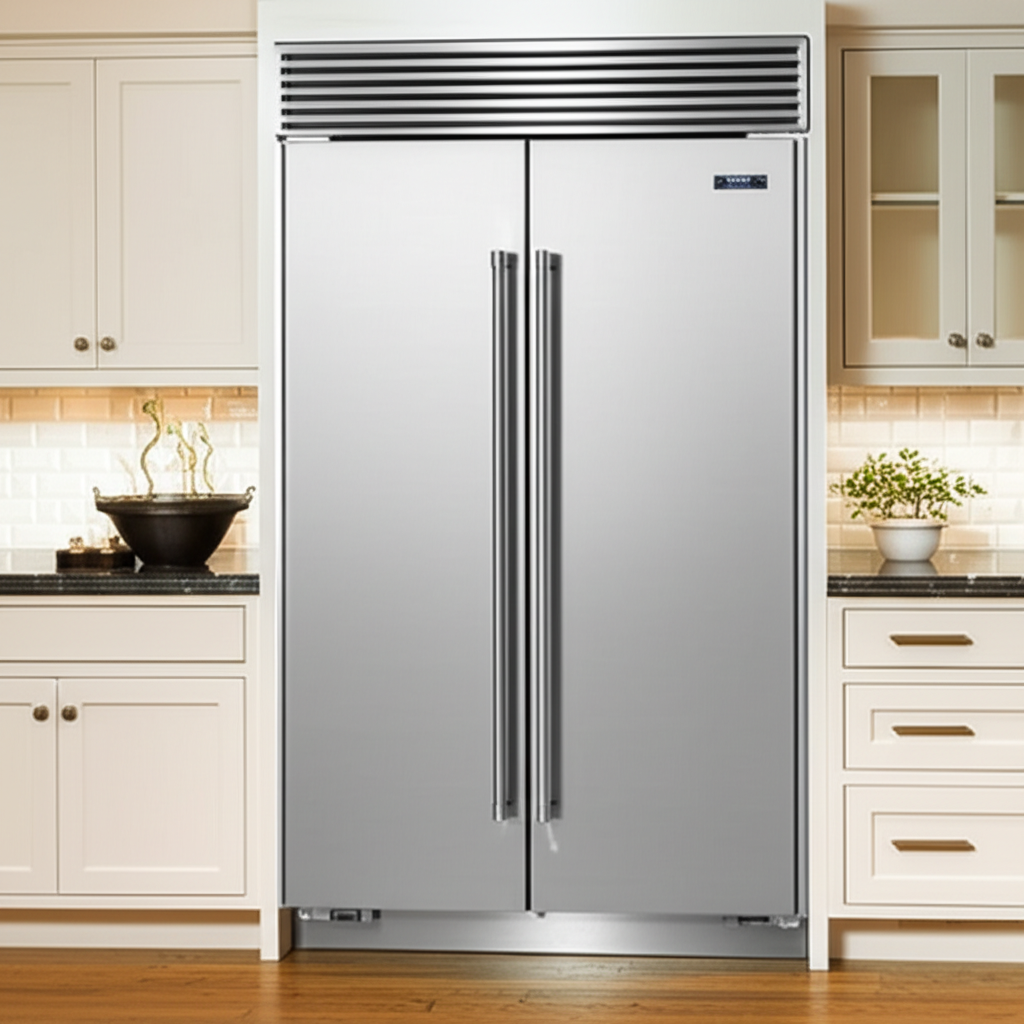 Sub-Zero built-in refrigerator in modern kitchen
